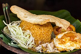 Fried rice and chicken