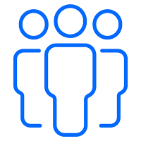 Blue People Icons